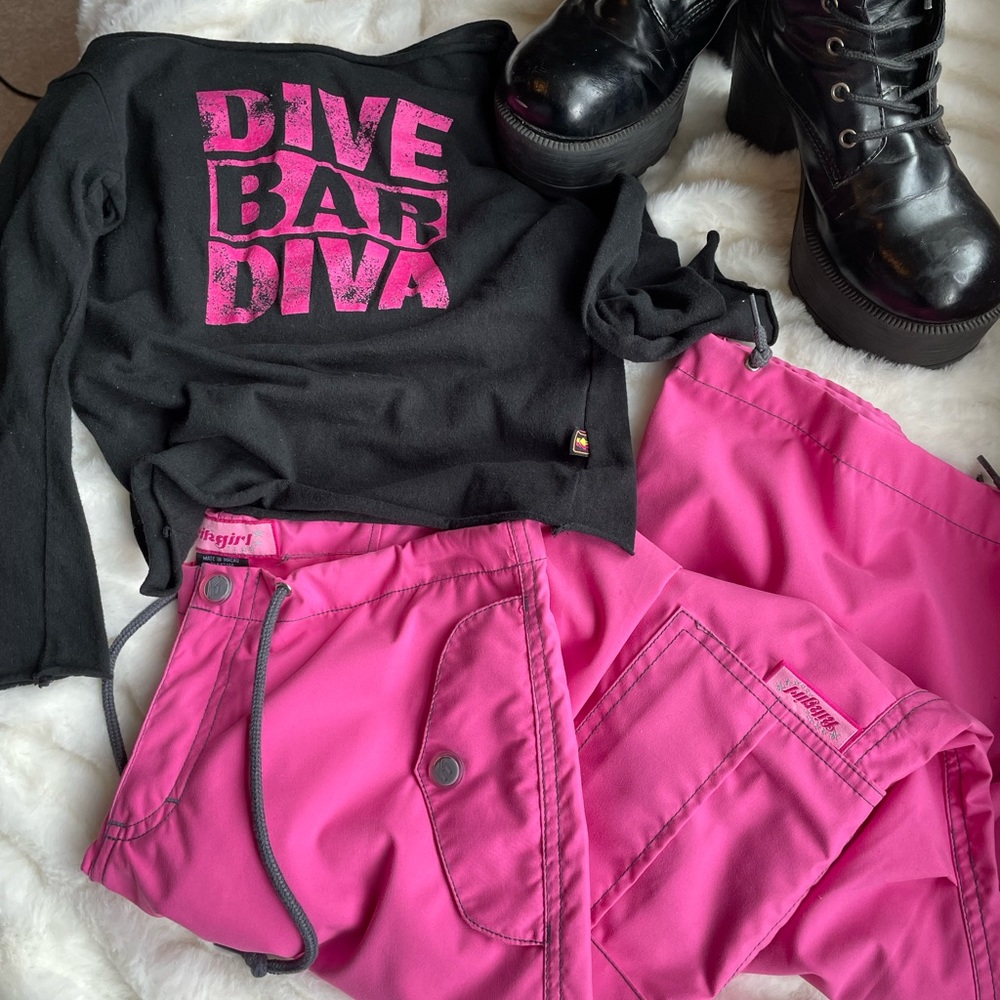 Kik Girl Skater Pants Hot Pink ♥